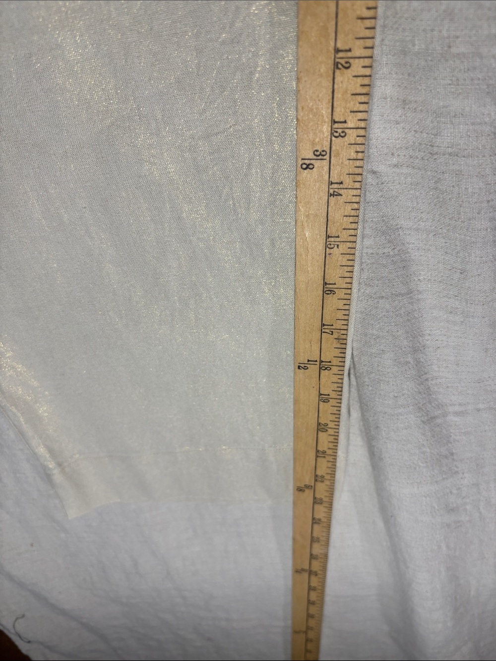 Anne Klein Cream Linen Blend Cropped Paperbag Waist Tie Pants L EUC 65% Linen - Picture 9 of 11